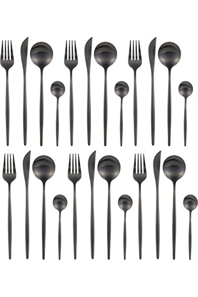 VAV GET مجموعة أدوات مائدة مكونة من 24 قطعة لـ 6 أشخاص