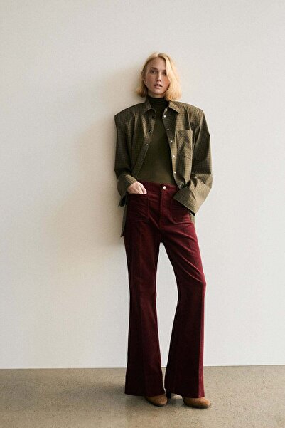 H&M Flared corduroy trousers