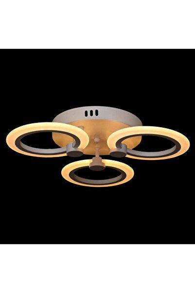 RFAN LED Chandelier, Model K65-3, with Remote Control, 3 Light Types, 48W, White