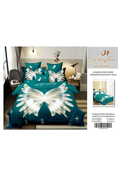 Inovius Double bed linen with 4 pillowcases 3DSIPRO08