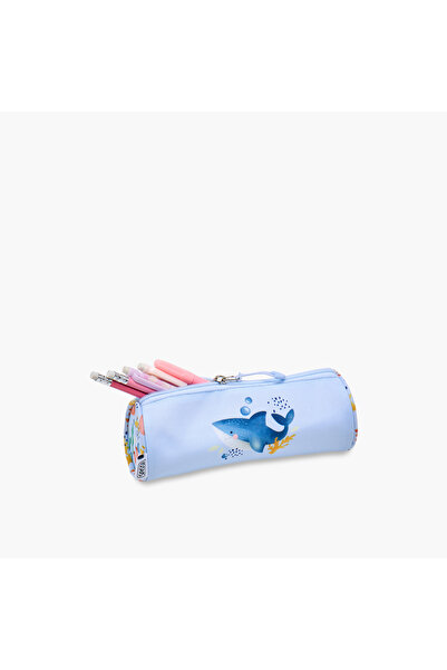 SASSI Underwater Print Pencil Pouch with Zip Closure