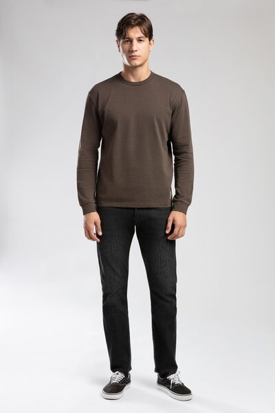 Lee Cooper Harry Середня талія Прямий крій Прямий крій Чорні чоловічі джинси