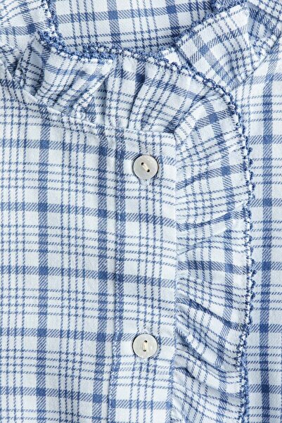 H&M Frill-collared cotton blouse