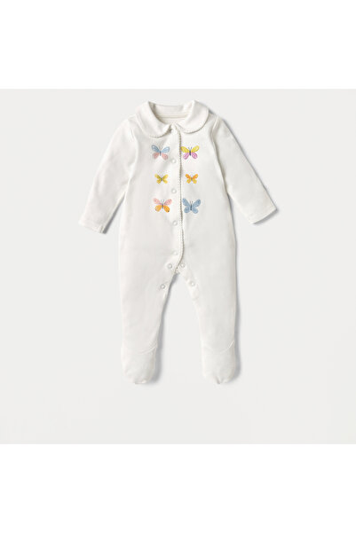 Juniors Printed Closed Feet Sleepsuit with Long Sleeves - Set of 3