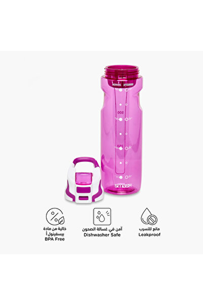 Smash Slogan Polypropylene Water Bottle with Insulation – 750 ml
