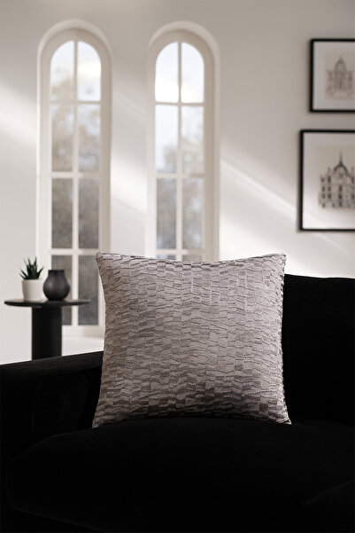 Premier Home Velvet Cushion Cover Shiny Beige V1 45X45