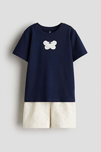 H&M 2-piece top and shorts set