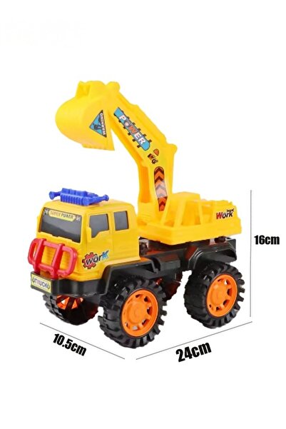 Generic Kids Engineering Truck Toy Push-Pull Sliding, Outdoor Sand/Construction Play for Boys Girls 3+