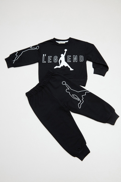 Fulla Moda Basketball Player Printed Boy's Tracksuit