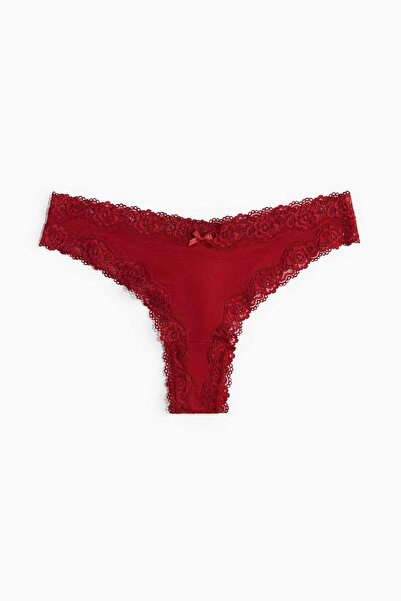H&M 5-pack microfibre and lace Brazilian briefs