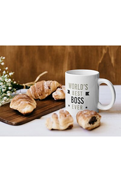 NASAQ World's Best Boss Ever Printed Mug - 11oz Ceramic Coffee Cup