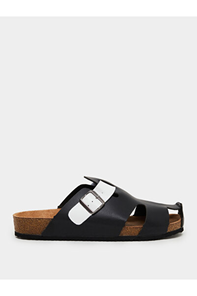 Styli Dual-Tone Buckled Comfort Sandals