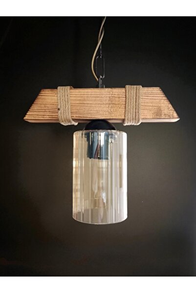 Genel Markalar Ahşap Avize Tekli Halat