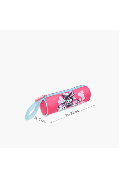 Hello Kitty Print Pencil Pouch with Zip Closure
