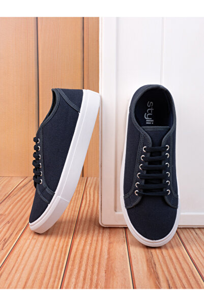 Styli Curtis Canvas Lace Up Shoes