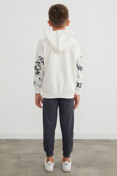 Fulla Moda Printed Hooded 2-Piece Boys' Tracksuit Set