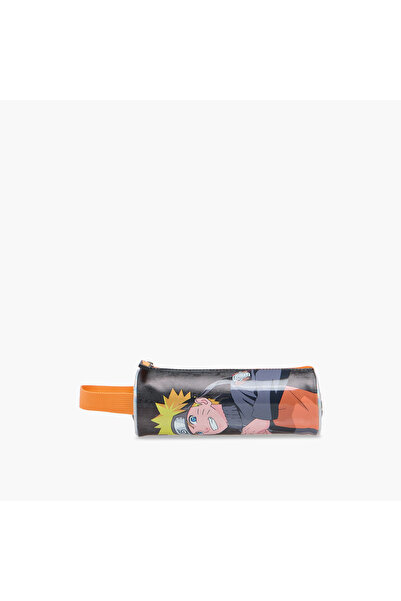 TV TOKYO Naruto Print Pencil Pouch with Zip Closure