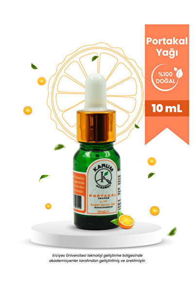 KARUM Portakal Uçucu Yağ %100 Saf ve Doğal Cam Damlalıklı 10 mL