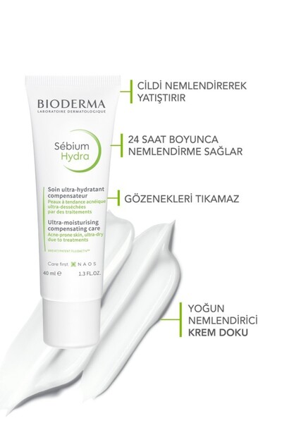 Bioderma Sebium İzokit Set - Sebium Hydra Cleanser 200 ml + Sebium Hydra 40 ml + Cicabio Lip Repair