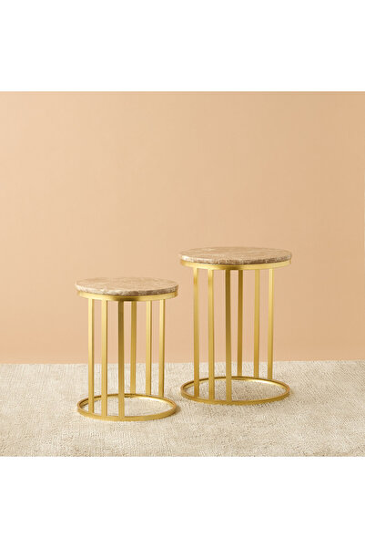 Lifestyle Marble Top Nesting Table - Set of 2