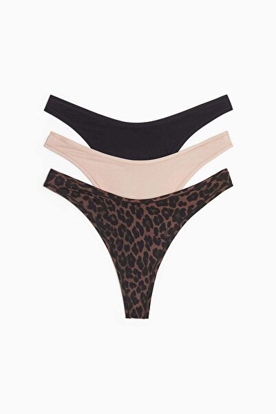 H&M 3-pack microfibre thong briefs