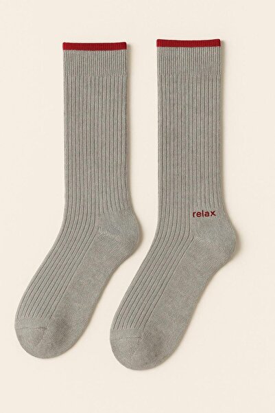 Katia&Bony Men's Relax Printed Socks Gray