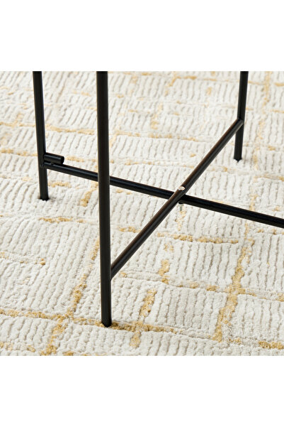 Lifestyle Ribbed Metal Side Table