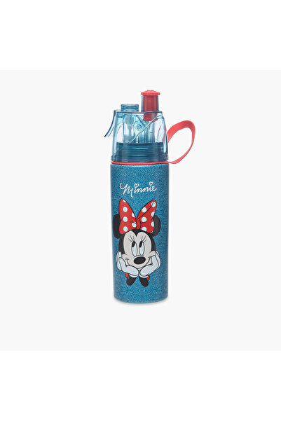 Disney Minnie Mouse Tritan Water Bottle with Water Mist Trigger – 500 ml