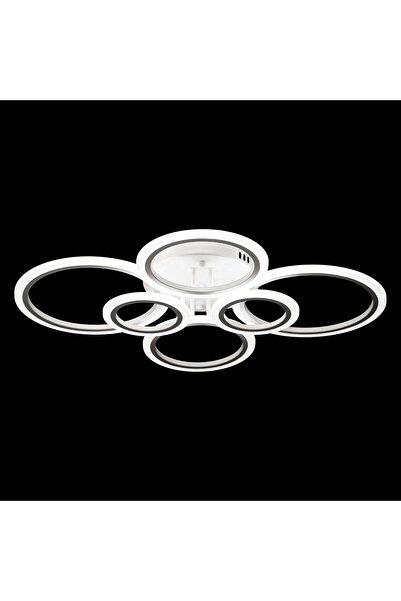 RFAN LED Chandelier, Model R9021/4+2, with Remote Control, 3 Light Types, 132W, White