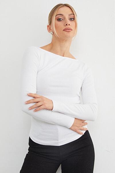 Fulla Moda Бокові драпіровані човникові коміри