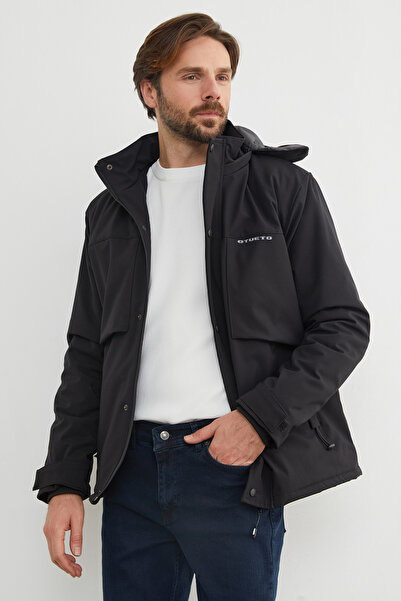 Fulla Moda με κουκούλα Ανακλαστήρας Επιγραφή με τύπωμα Μοντ