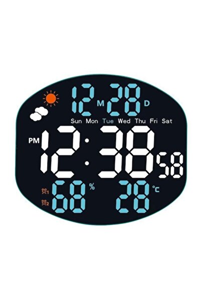 GAOSIIO Ceas de perete digital de 10 inci, reglare automată a luminozității, ...