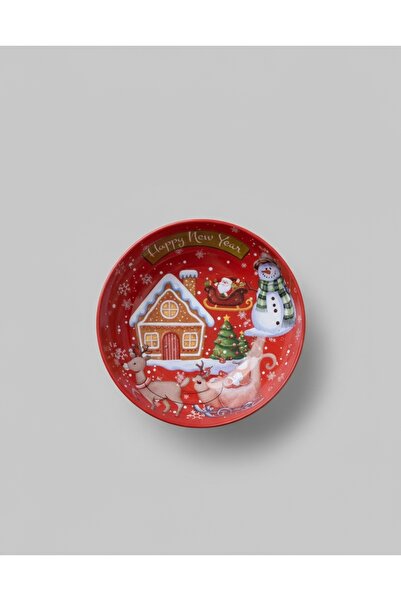 SERBEY Paslanmaz Metal Yılbaşı Tepsisi ve Çerezlik Seti