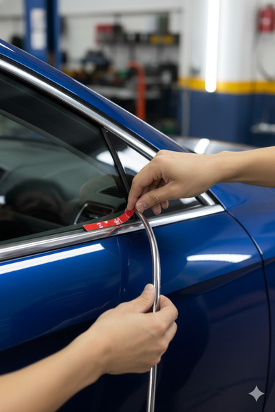 Extra Marketing Fiat / Tofaş Tipo Uyumlu 3D Krom Nikelaj Şerit Çıta 9mm x 10m – Dekoratif Araç Trim ve Kaplama Bandı