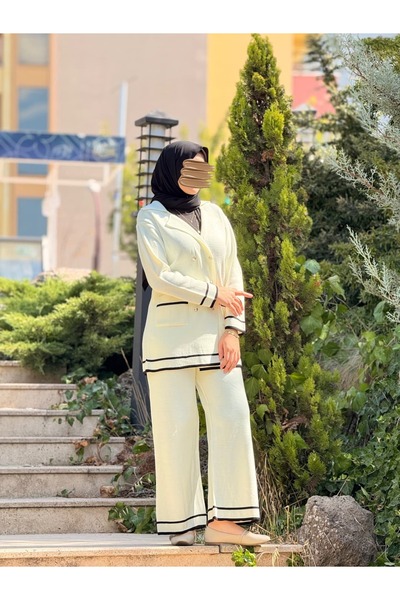 Nissra Ankanoor Knitwear Jacket Pants Set Anka252001