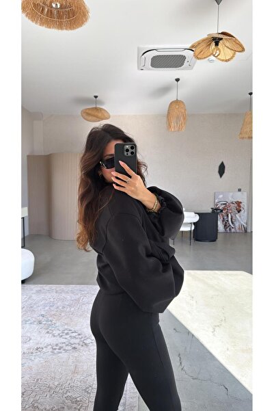 Buket Teke Black Steel Leggings Pants with Belt