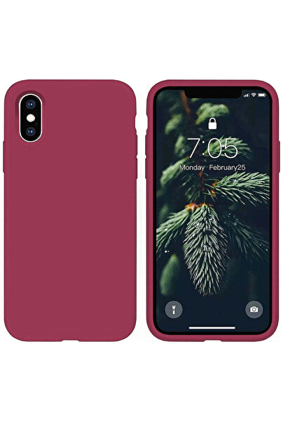 Casey Studios Husă silicon iPhone X/XS, cu microfibră, subțire, de protecție,...