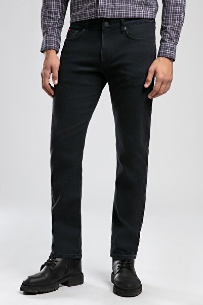 Lee Cooper Harry Mid-Waist Straight Cut Straight-Leg Gray Men's Jeans