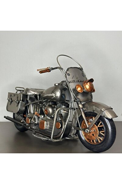 MotoGarage El Yapımı 36 Cm Metal Yüksek Gidon Chopper Motosiklet Model – Meta...