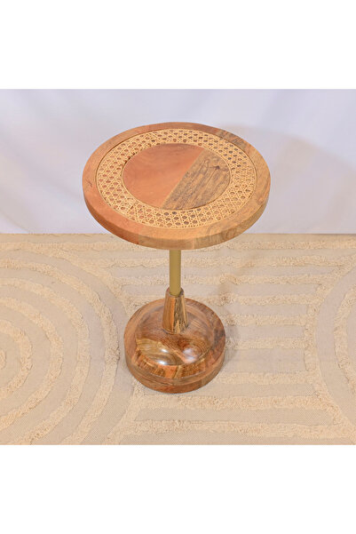 Crafted by Lifestyle Rattan and Wooden Accent Table