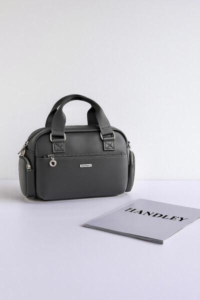 Handley Geantă de mână și de umăr cu curea tip coloană, cu multiple compartim...