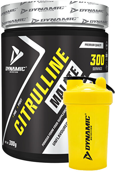 Dynamic Nutrition With Gift - Citrulline Malate - 300 g - Unflavored - 300 Servings - 100% Pure Citrulline Malate
