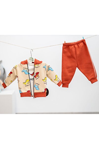 Victorino 3-Piece Quilted Set with Dinosaurs