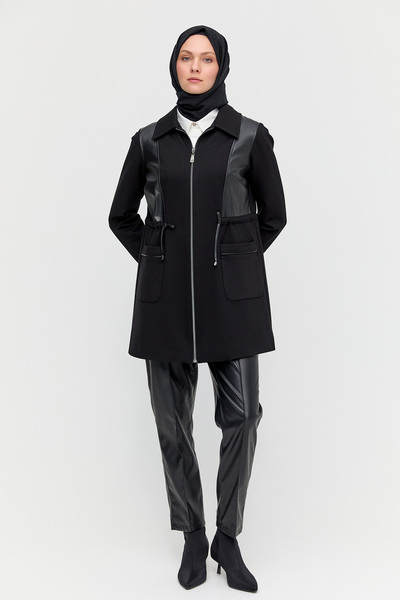 Setrms Deri Kombinli Kuşaklı Kap