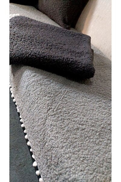 GHZAL Home Collection Pompom Teddy Curly Plush Three-Seater Sofa Cover Living Area Only (1 Piece) Measurement 75 X 190