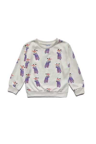 Mo Kids Bluză de molton cu motive Craciun