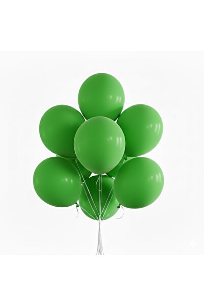 Öz-bal 5 Adet Yeşil Balon Seti - Parti, Doğum Günü, Özel Gün Süslemesi