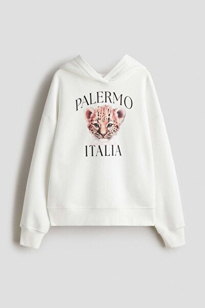 H&M هودي بتفاصيل كبيرة الحجم