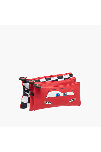 Disney Cars Print Pencil Pouch with Zip Closure