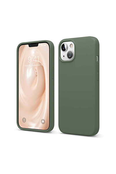 Casey Studios Husă de silicon iPhone 13 Mini, cu microfibră, subțire, de prot...